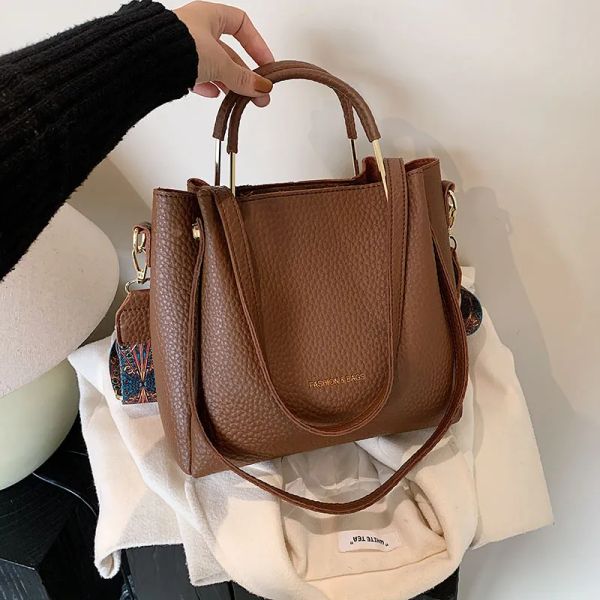 

High Quality Genuine Leather Handbag Shoulder Designer Travel Women Crossbody Bag For Ladies, Khaki