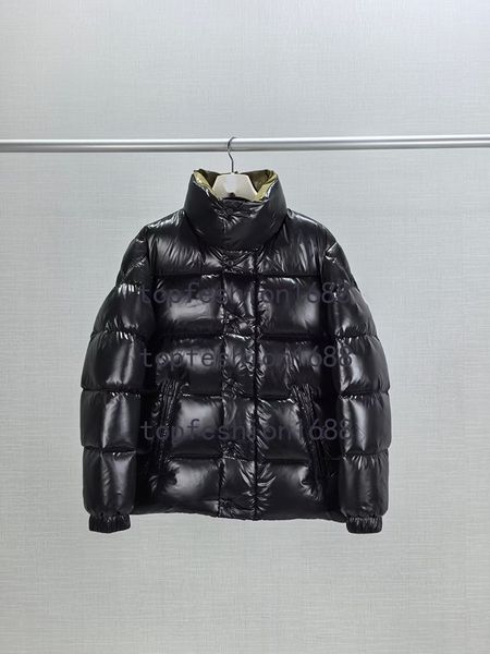 

mens jacket tripiti short stand collar puffer jacket designer woman pufferjacket letter embroidery winter couple warm thick down coat jacket asian size 1-5, Color2