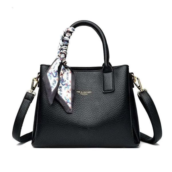 

Genuine Handbags Designer High Quality Leather Large Crossbody Bags For Women 2024 Shoulder Bag Sac A Main, Red