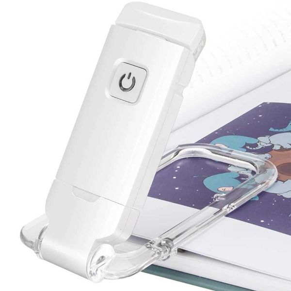 Amber Book Reading Light LED Clip on Lights for Books in Bed Small Kid 3 Brightness Adjustable M251120