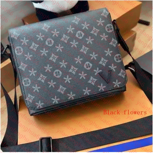 

2024 Designer bags men 3pcs Trio Leather Black Flowers Messenger Purse Crossbody Bags Shopping Bag Plain Shoulder Handbags Women Wallets purse bag, 21#