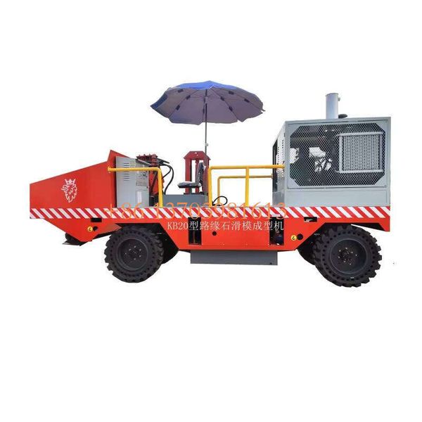 

Newly Developed Electric Slipform Curb Machine - Environmentally Friendly and Energy Saving