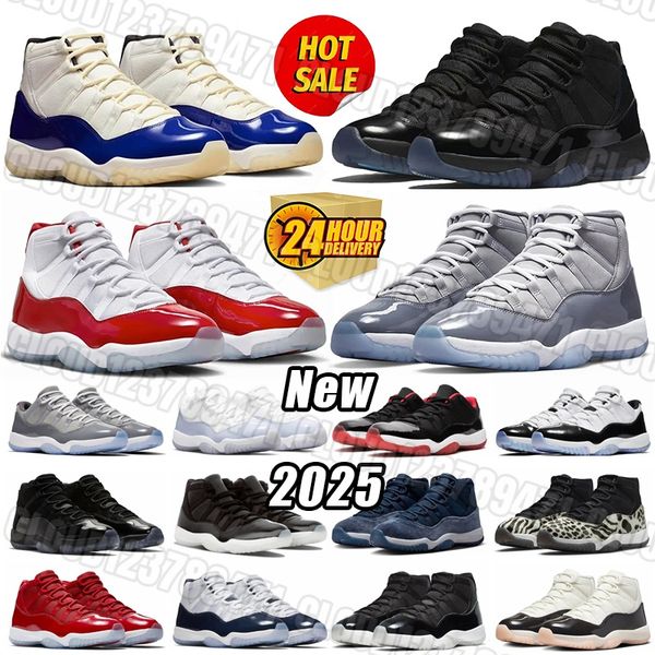 

New 11s Mens 11 High Basketball Shoes Leather rubber Gamma Blue Cool Grey Cherry White Black Pink Blue Outdoor low Womens Sneakers Sports Trainers, #precautions