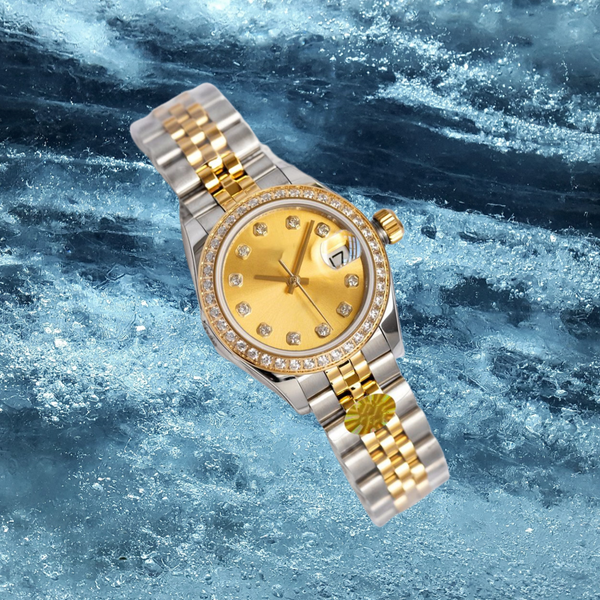 

Business Womans Watch 31mm 28mm Automatic Mechanical Watches Stainless Steel Strap Diamond Dial Design Waterproof Luxury Designer High quality Women, Blue