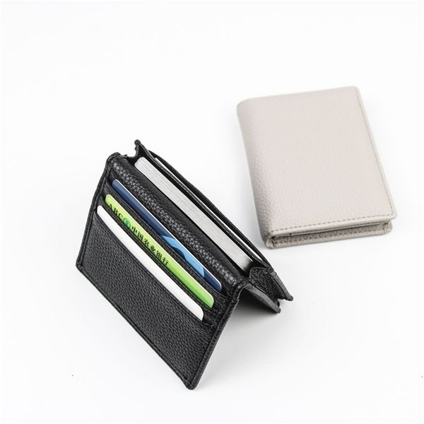 Genuine Leather Business Card Holder Name Card Case Credit Card Wallet for Men Women251114ww1