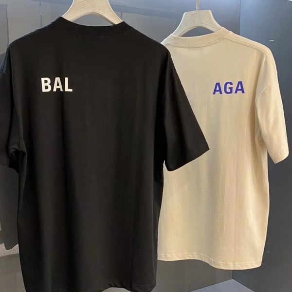 

paris T Shirt Men womans Europ desginer Black White classics Casual Summer Round Neck Cotton High Quality two B letter Graphic xxxl 3xl clothing Short Sleeves tee tops, Brown