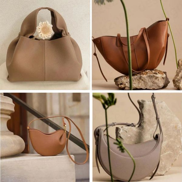 

Top quality Tote bag Underarm Bag Luxury Designer Bag Half Moon Bag Smooth Leather Shoulder Bag Fashion Women Tonca Bag Mini Purse Textured Leather Hobo Bag dhgate bag, Black