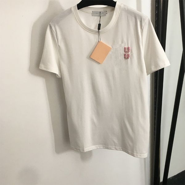 

Womens T Shirts Designers Cotton Short Sleeve Designer Clothes Women Casual Fashion Tops Tee 2025 New Style, Pink