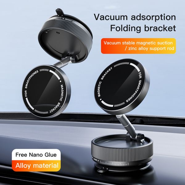 Car Magnetic Phone Holder 2025 New Model, Vacuum Suction Cup Mount for Car Navigation, Special Rotating Suction Cup Holder