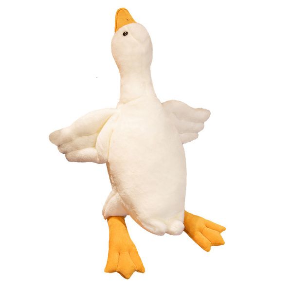 

160/190cm Stuffed Animals Simulated Big White Goose Doll Plush Long Pillow Children Comfort Huge Duck Hug To Accompany You While Sleeping.