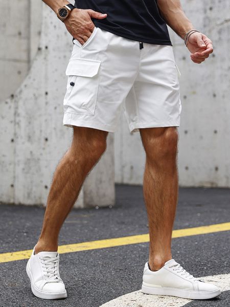 Summer Men's Workwear Shorts with Unique 3D Design
