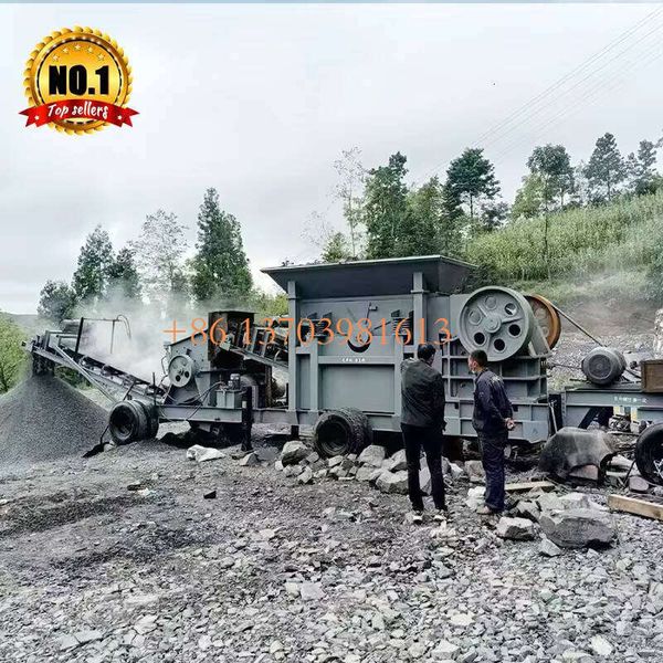 

China Portable Stone Rock Mini Stone Mobile Jaw Crusher Mini Stone Crusher
