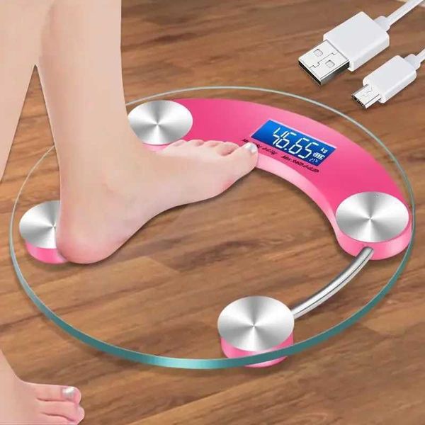 Household USB Rechargeable Electronic Scale Precise Home Health Scale Human Body Scale Adult Weight Loss Scale Accurate DeviceM251121