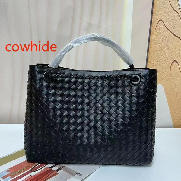 

Bags clutch woven designer bag knitting bag genuine leather cowhide tote bag family 8e buckle original women fashion bag evening bag weave woven clutch bag hot sales, No.1
