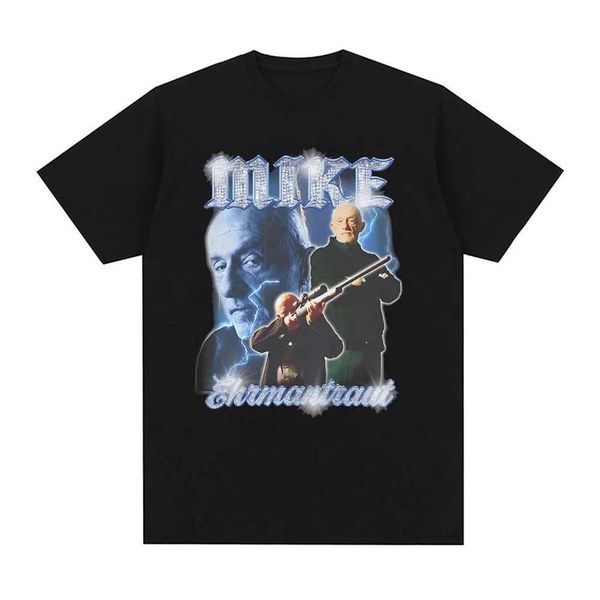 Mike Ehrmantraut Breaking Bad T Shirt Better Call Saul Graphic Print T-shirts Mens Vintage Cotton Short Slves Gothic T Shirts H25421