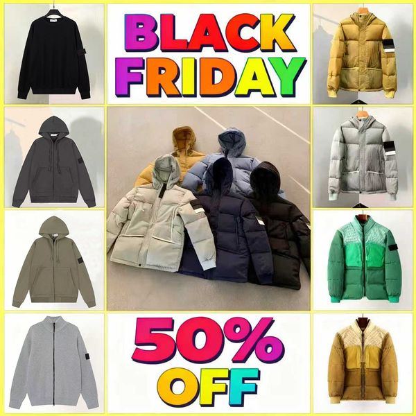 

Brand men topstoney puffer jacket coat parkas 21fw metal nylon down cotton jacket warm embroidered Cuff Coat parka Size M-2XL, H4