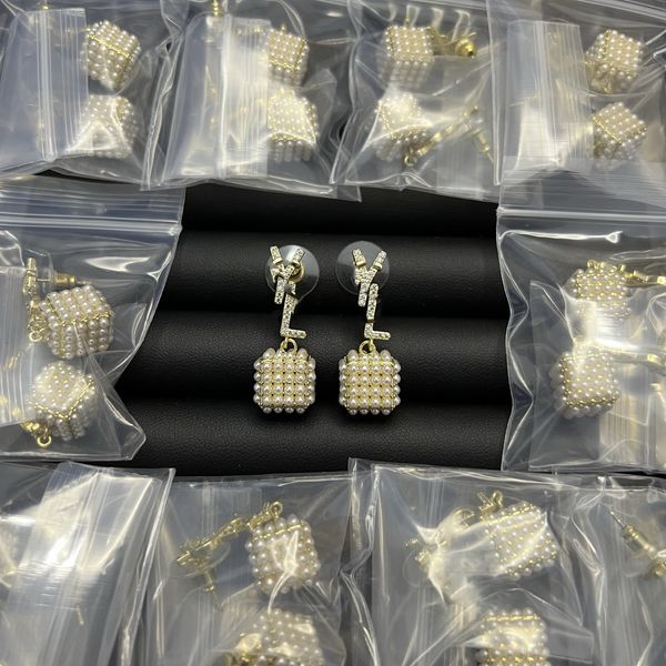 

Golden pendant set Gold stud 18k earrings brass letter y earrings designer for women fashion Christmas wedding bride gift designer jewelry 1224