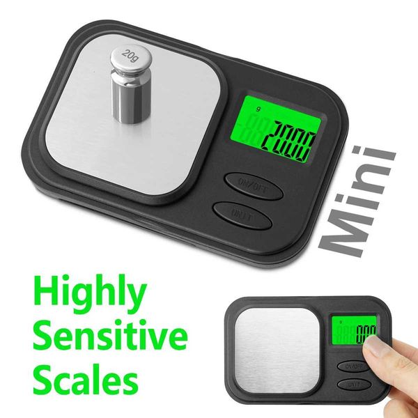 2025 Mini Grammage High Precision Electronic Scale Kitchen Weighing Small Electronic Scale 001g Pocket Scale Green ScreenM251122