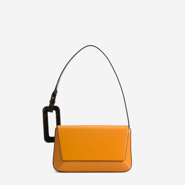 

Outdoor woman chain travel handbag zipper soft designer crossbody bag single shoulder women patchwork bags, Yellow