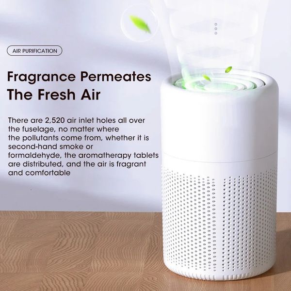 Smart Air Purifier Household High-Efficiency with Scented Sponge Deodorant for Office Living Room Bedroom Kitchen L26822