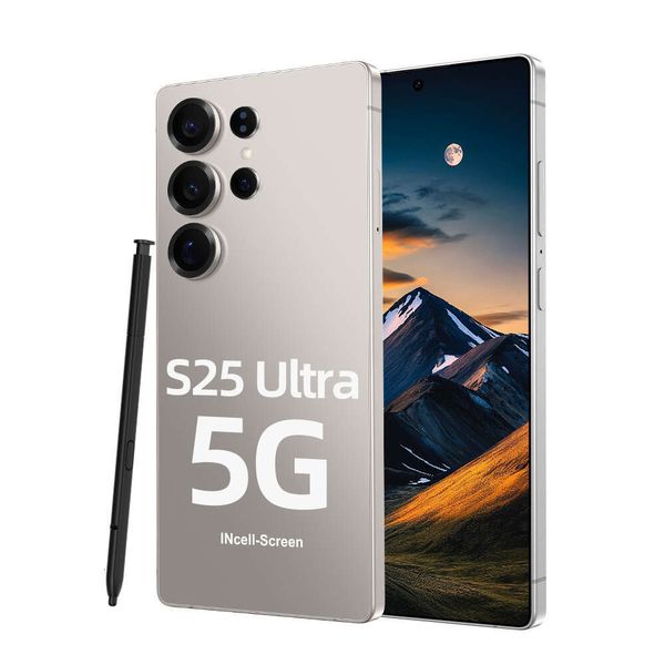 s25 ultra smartphone 5g 7 3inch face recognition unlock 16gb1tb storage mobile phone multiple languages video clear display 72mp million camera hd gps cellphones