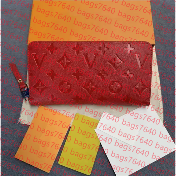 

Leather Wallets Holders Flower Embossed Wallet Holder for Men Women with Credit Card Slot Multi functional designer handbag and long wallet Credit With box AAA+, 8#