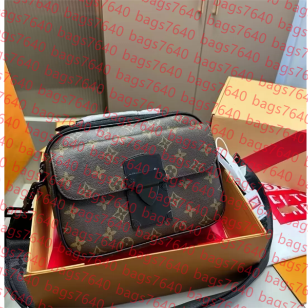 

fashion trio outdoor Designer Fastline Messenger Men's Shoulder bag Luxury Brand Leather Purse Man Handbag Fashion Classic crossbody black walle, 11#