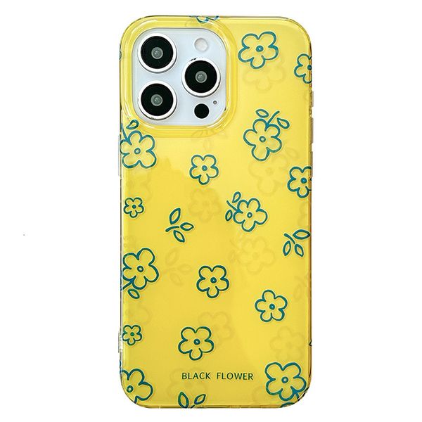 Minimalist Flower Phone Case Compatible iPhone 17/16 Pro Max Shockproof Protective Case iPhone 15/14/13 Pro