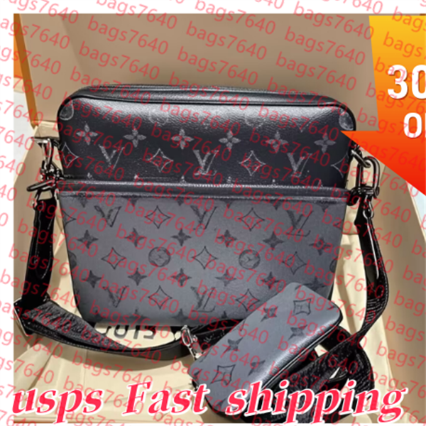 

Quallity luxurys Designer bag men Women 3pcs Trio Genuine Leather Messenger Purse Crossbody Bags Shopping Bag Shoulder bag Handbags Wallets tote bag backpack, 15#