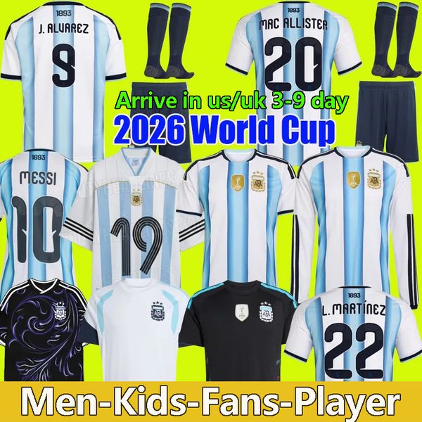 

Argentina 2025 2026 World Cup Home Soccer Jerseys MESSIS 50th 25 26 3 Star Fans Player Version MAC ALLISTER DYBALA DI MARIA MARTINEZ DE PAUL Men Kids kit Football Shirts, 2026 gk adult