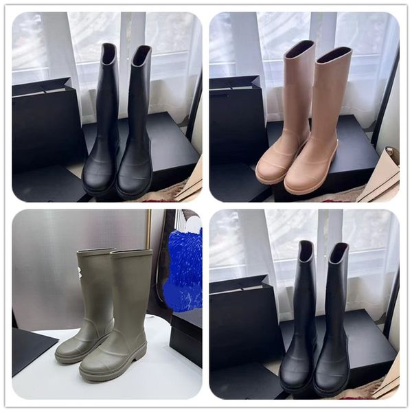 

Women Boots Winter Fashion Lady Buckles Martin knight Boots Comfort Genuine Leather classic Black Brown Knee Rainboots, C-01