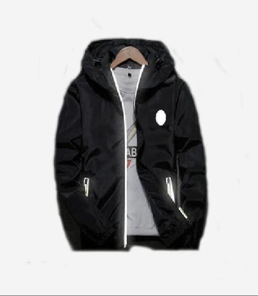 

2025 Designer Men Hoodie Jacket Spring baseball Coat Windrunner Fashion Hooded Jackets Sports Windbreaker Casual Reflective Zipper Coats Man Outerwear Clothing, Gray