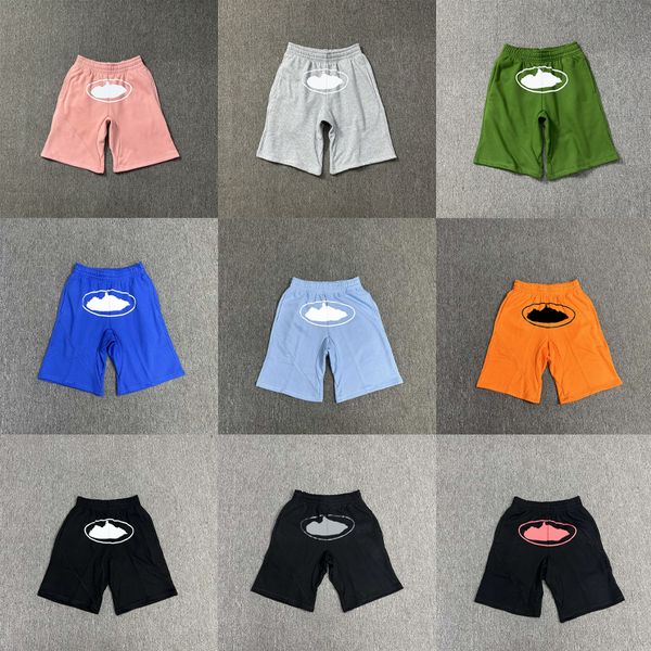 

Men's Shorts Designer Printed summer loose five quarter pants men's and women's sports and casual sweatpants, Yellow