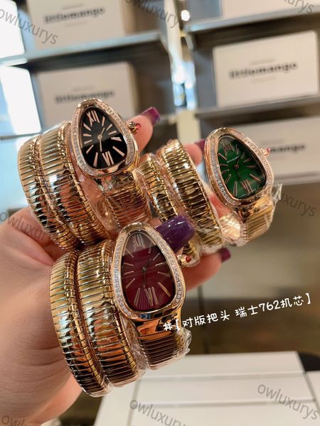

2025 High Quality Hot Sales Bvglari Watch Snake Watch Serpentine Designer Luxury Bv Watch High Quality Stainless Steel Band Lady Diamond Bv Watch Woman Watch, A5