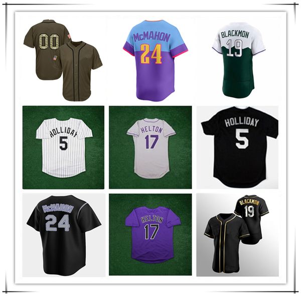 

2007 Throwback WS Baseball Jersey 17 Todd Helton 5 Matt Holliday 19 Charlie Blackmon Ubaldo Jimenez 2 Tulowitzki Larry Walker Andres Galarraga Vinny Castilla 4XL, Men retro black with 2007 ws patch