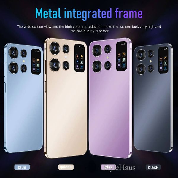 S24 Ultra Smart 7.0-inch HD Screen Android 13 Phone Snapdragon 8 Gen 2 CPU,16GB+1TB Cell Phone,48MP+72MP Camera Pixels 7000mAh Battery 5G Dual SIM Card