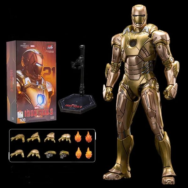 Authentic authorization Marvel ZD Toys Iron Man Finished Product Series Blacklash Figures 7inches MK21 Action Figurines Movie Statue Model Adult Collect Gift