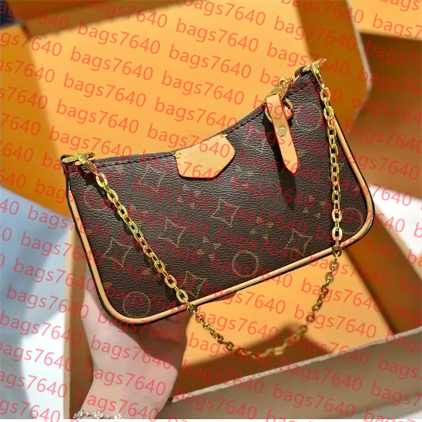 

Designer Bag Women Crossbody Shoulder Bags Chain Wallet Lady Easy Pouch On Strap Purse Letters Emed Flower Stripes Brand Handbags M81066, 17#
