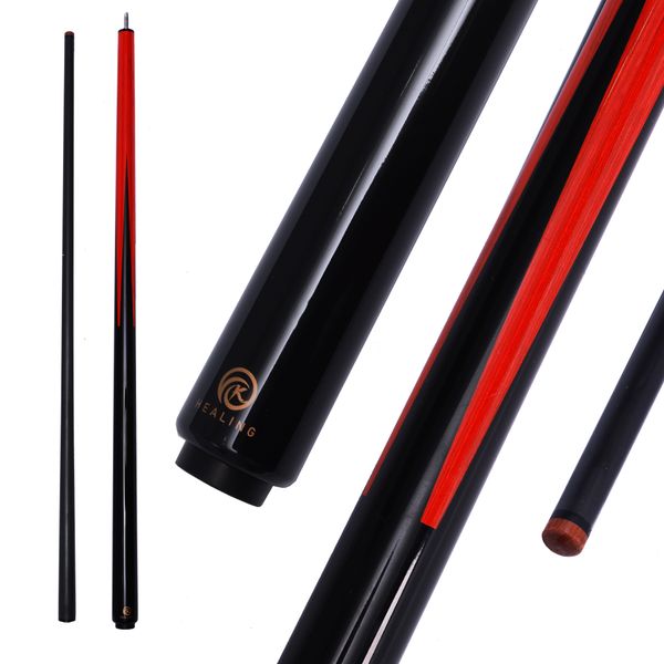 

OKHEALING Pool Cue Stick Carbon Fiber Billiard Pool Sticks for Adults with Low Deflection Shaft (58inchg,12.9mm Tip, Uni-loc Joint Pin) Professional Billiard Cue