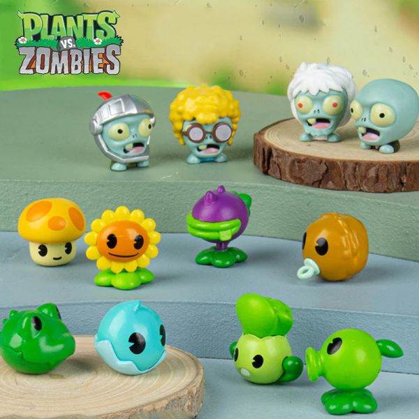 

Blind Box Mengzi Plants Vs Zombies Q Version Plant Zombie Mini Ornaments Random Lucky Bag 4 Styles Action Figures Anime Collection Ornaments Toys