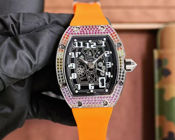 

Watch Luxury Watch, Personality Display: An Elegant and Magnificent Creation with Blue Light Mirror and Unique Dial, Watermelon