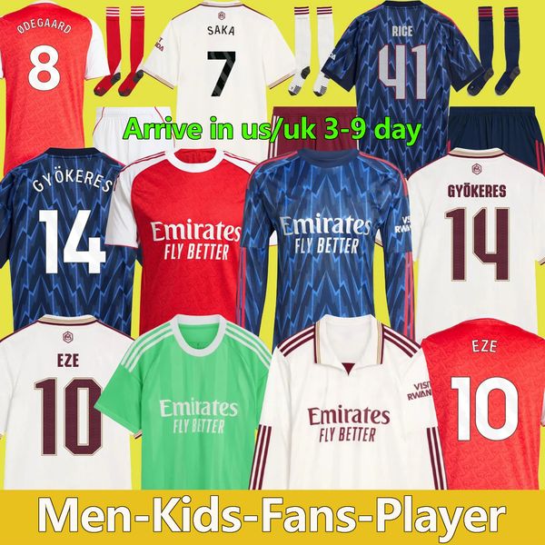 

25 26 CALAFIORI HAVERTZ soccer jerseys RICE SAKA Fans Player MADUEKE ZUBIMENDI RUSSO 2025 2026 football shirt Men Kids kit ODEGAARD Nwaneri SAMBI VIEIRA Gyokeres14, Green