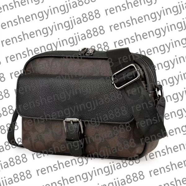 

designer durable Zipper double-layer handbags fashion mens black print shoulder bags man adjustable strap business crossbody bag geometric pattern wear resistant, Purple