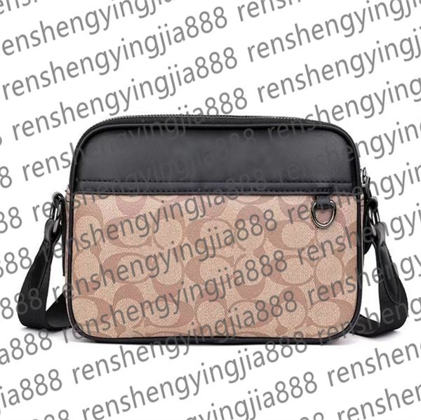 

Mens Shoulder Bags PU leather Designers Messenger Bag Famous Trip Postman Classic Handbag Briefcase Crossbody Good quality Bags with dust bag, Brown