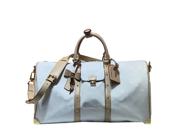 

High quality designer bags travel purse Women and men Classic shoulder bag luxury Handbags Travel Bag float embossed travel totes handbag free ship, White
