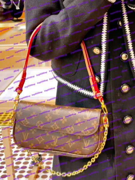 

designer Underarm Mahjong Bag classic old flower Chain small retro single shoulder bags crossbody carrying women tote Clutch bag Handbags, Burgundy