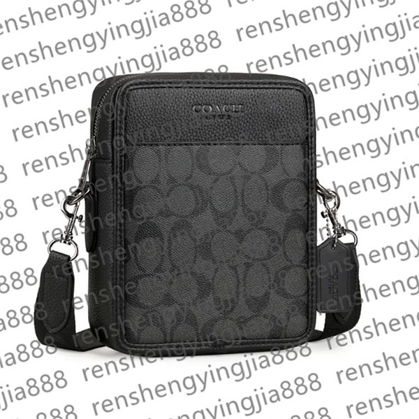 

Fashion 2025 Men Messenger Bag Trio Bags designer Handbags Leather Briefcases Man Shoulder Backpack Sport Male Cross Body Purse Women Wallets purse totes bag, Khaki