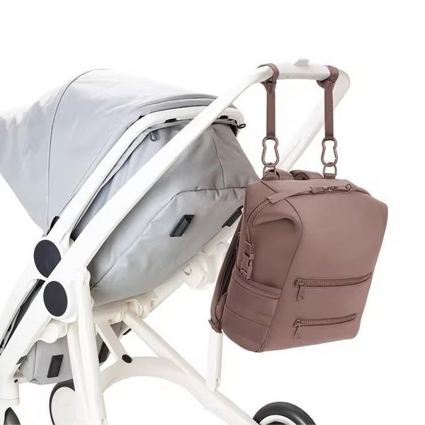 

2025 Hot Selling Waterproof Neoprene Outdoor Travel Backpack Mommy Backpack Diaper Bags Baby Diaper Bag, Pink