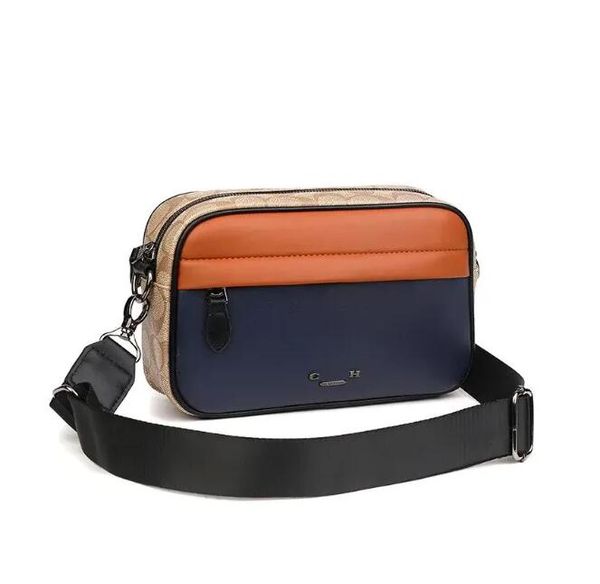 

C Luxurys Designer bags men Leather Messenger Purse Crossbody Bags Shopping Bag Plain Shoulder Handbags Women Wallets purse bag, Peach