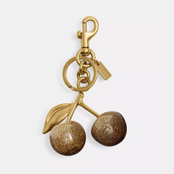 

Bag Charm resin Brass Red Cherry Apple metal Maple Brass Key Chain Wallet Keychains Keyring Designer Keychain Luxury women Bag Charms